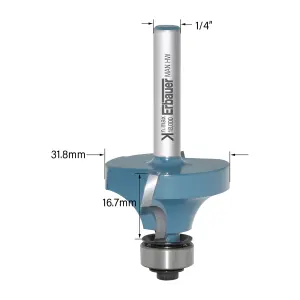 Erbauer ¼" shank Rounding over cutter (Dia)31.8mm