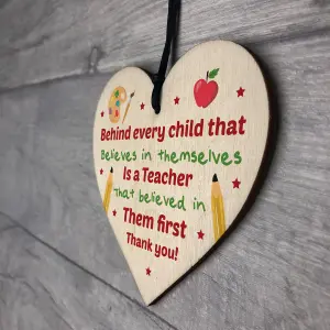 Thank You Teacher Gift Plaque Keepsake Leaving NURSERY School Gift Friendship Gift