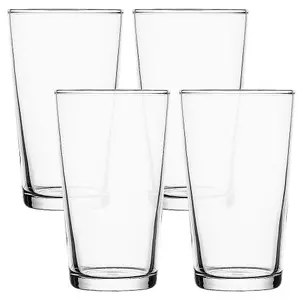 Queensway Home & Dining 570ml Tempered Pint Glass  Beverages Drinking Pub Bar Glasses Set of 4