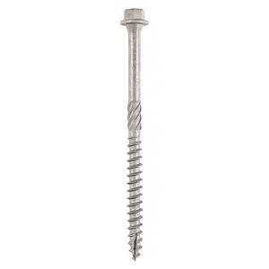 TIMCO Timber Screws Hex Flange Head A4 Stainless Steel - 6.7 x 100 (6pcs)