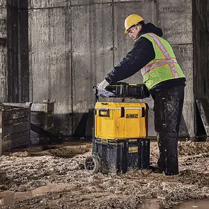 Dewalt Toughsystem 2 DS450 Rolling Mobile Tool Storage Box Trolley +2 Organisers