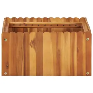 Berkfield Garden Raised Bed 50x50x25 cm Solid Acacia Wood