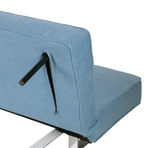 Beliani Traditional Sofa Bed DUBLIN Light Blue