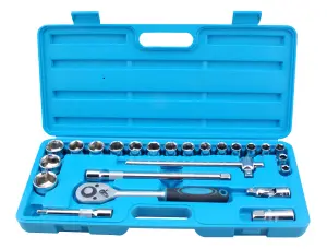 Blue Spot Tools - 24PCE 1/2" Drive Metric Socket Set (10-32mm)