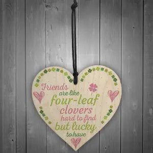 Red Ocean 'Friends Are Like' Friendship Sign Best Friend Plaque Shabby Chic Wooden Hanging Heart Thank You Birthday Gifts