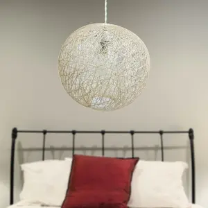 First Choice Lighting Abaca Natural 10" Globe Ceiling Light Shade