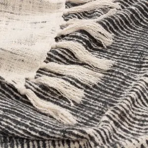 Yard Sono Ink Woven Tasselled Throw