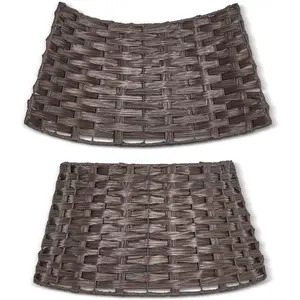 Christie Rattan Tree Skirt Dark Brown