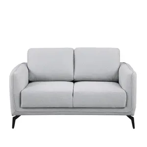 Oslo Modern Scandi Style Fabric Living Room 2+3 Seater Sofa Set (Light Grey)