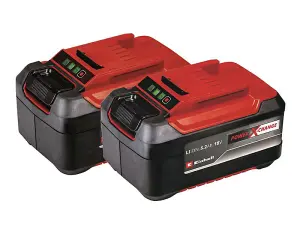 Einhell 2 x 5.2Ah PLUS 18V Battery Power X-Change Starter Kit + 3ah PXC Charger