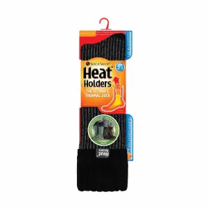 Heat Holders - Mens Thermal Boot Socks 6-11 Black