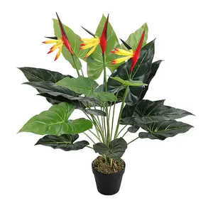 Artificial Plant House Plant Indoor Plant Bird of Paradise Tree in Black Pot 75 cm