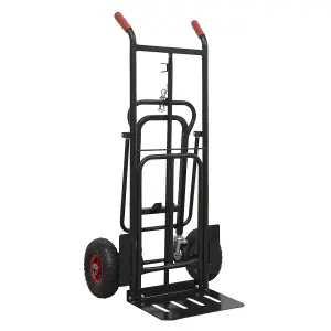 Sealey 300kg Heavy Duty 3-In-1 Sack Truck With PU Tyres 300kg Capacity CST989HD