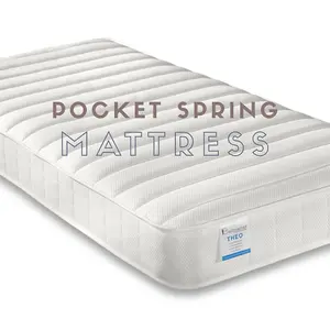 Carra White Triple Sleeper Bunk With Pocket Mattresses