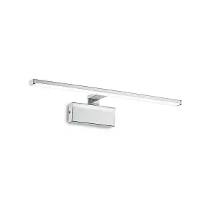 Luminosa Alma Integrated LED Picture Wall Lamp 1 Light Chrome 3000K