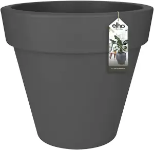 Elho Pure Round 100cm Plastic Plant Pot in Anthracite