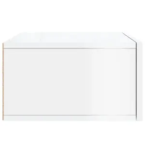 Berkfield Wall-mounted Bedside Cabinets 2 pcs High Gloss White 35x35x20 cm