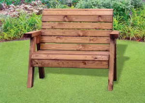 Little Fellas Traditional Bench, Wooden Garden Children's Furniture - W93 x D60 x H77 - Fully Assembled