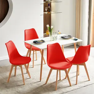 Nero Upholstered Side Chair (Set of 4) Red