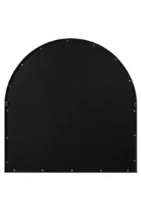 MirrorOutlet Arcus - Black Framed Arched Wall Mirror 39" X 39" (100CM X 100CM)