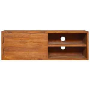 Berkfield Wall-mounted TV Cabinet 180x30x30 cm Solid Teak Wood