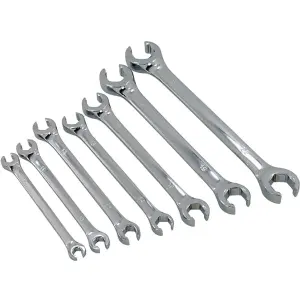 Neilsen Flare Nut Wrench Open-Ended Brake Pipe Spanner Set 7pc 8mm - 24mm