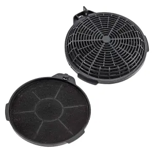 SPARES2GO Carbon Charcoal Vent Filter compatible with B&Q CATA Extractor Cooker Hood (Pack of 2)