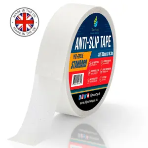 Non Slip Tape Roll Pro Standard Grade -Indoor/Outdoor Use by Slips Away - Clear 50mm x 18m