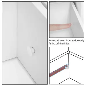 Yaheetech White Freestanding Bathroom Storage Cabinet with Open Compartments