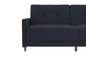 Andora sprung sofa bed in fabric navy blue