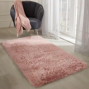 Fluffy Rug Anti-Slip Plain Shaggy Floor Mat