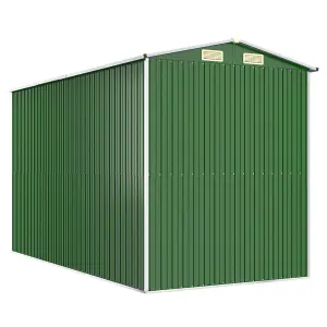 Berkfield Garden Shed Green 192x357x223 cm Galvanised Steel