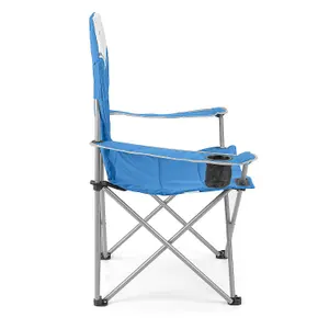 Volkswagen Blue Metal Foldable Camper van Chair