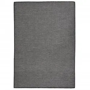 Berkfield Outdoor Flatweave Rug 140x200 cm Grey