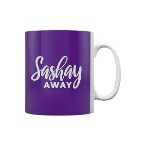 Grindstore Shantay You Stay Sashay Away Mug White/Pink/Purple (One Size)