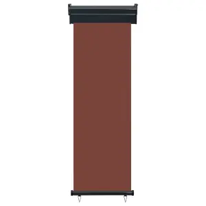 Berkfield Balcony Side Awning 60x250 cm Brown