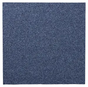 Colours Dark blue Loop Carpet tile, (L)500mm