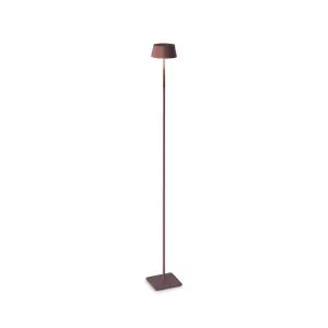 Ideal Lux Pure Integrated LED Outdoor Bollard Coffee Brown 230Lm 3000K IP54