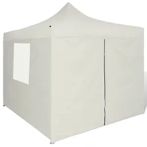 Berkfield Foldable Tent 3x3 m with 4 Walls Cream