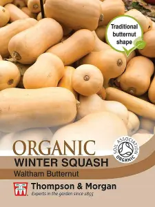 Organic Squash Butternut Waltham 1 Seed Packet