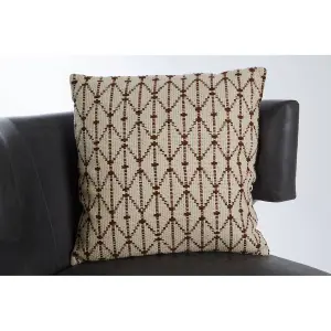 Beige Bosie Woven Split Diamond Cushion