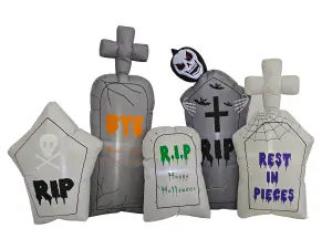 SO 130cm Halloween Inflatable Graveyard