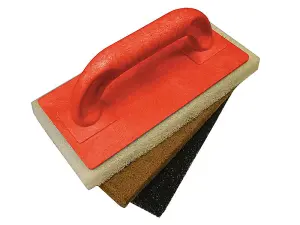 Faithfull Scouring Pad Holder with Versatile Cleaning Pads