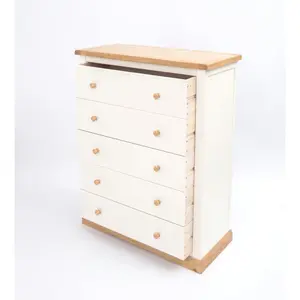 Trevi 5 Drawer Chest of Drawers Wood Knob