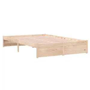 Berkfield Bed Frame Solid Wood 120x190 cm Small Double