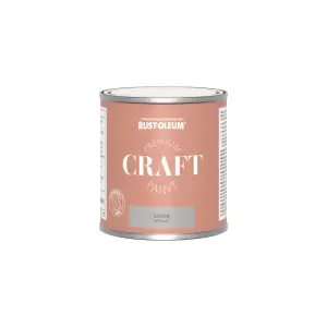 Rust-Oleum Premium Craft Paint - Silver 250ml