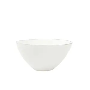 Abbesses 4 Piece Rice Bowl Set (Set of 4) White/Grey