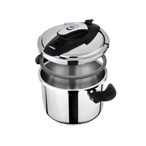 Tower T920002 Pressure Cooker, Twist/Turn Lid, Stainless Steel, 4 Litre, 22 cm 6L