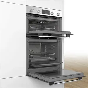 Bosch Series 4 MBS533BS0B Built In Electric Double Oven, Stainless Steel