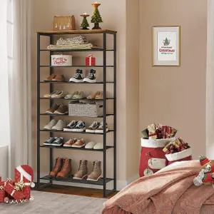 10-Tier Shoe Rack, Large Capacity Shoe Storage Organizer, Shoe Storage Unit for 27-36 Pairs of Shoes, Tall Shoe Shelf, Detachable